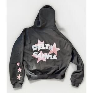 Mitch Flippo Streetwear Gray Delta Gamma Hoodie Unisex 100% Cotton Sz M NWOT